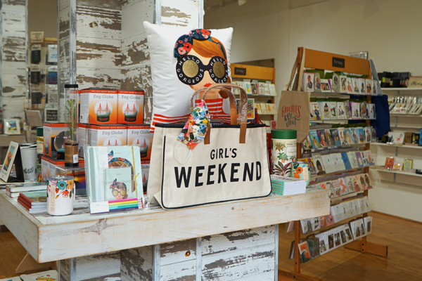 Interior of Lola with unique San Francisco themed gifts