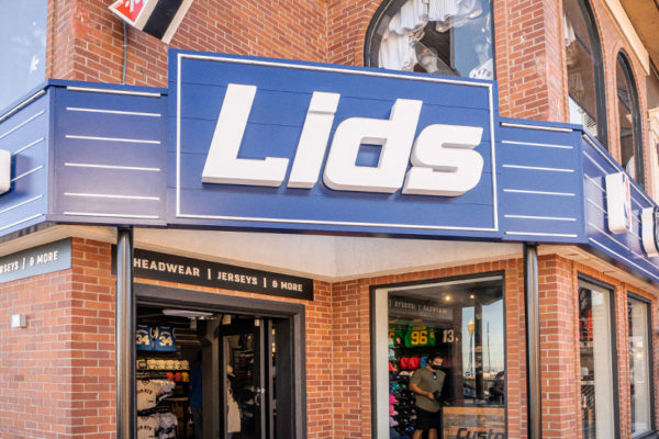 Outside of Lids store