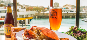 Beer and crab at Pier Market