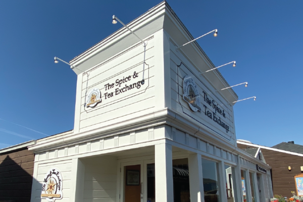 Exterior of Spice and Tea Exchange storefront